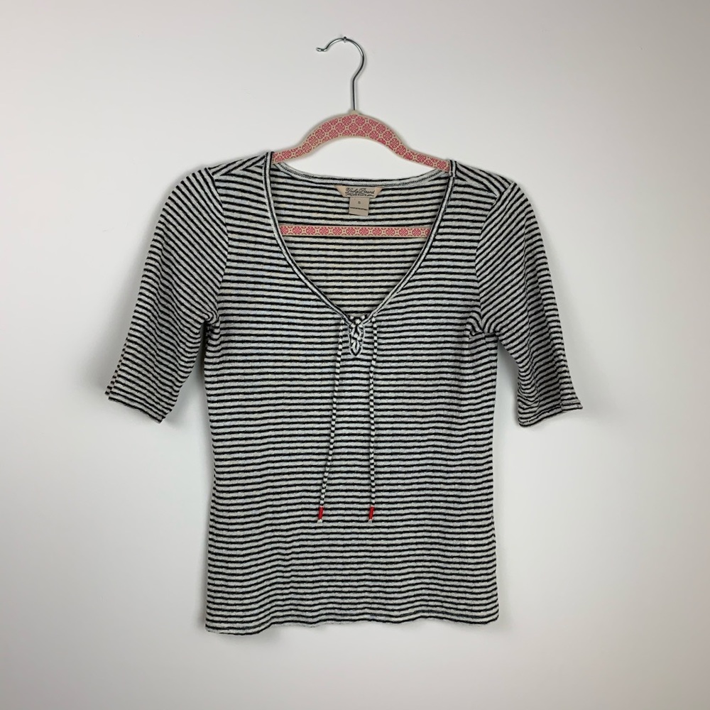 🌵Lucky Brand striped tie 3/4 sleeve